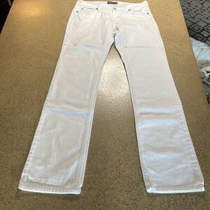 James Cured Aspen White Dry Aged Denim Straight Leg Jeans sz 28